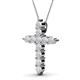 2 - Abella White Sapphire Cross Pendant 
