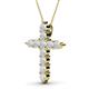 2 - Abella White Sapphire Cross Pendant 