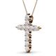 2 - Abella White Sapphire Cross Pendant 
