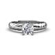 1 - Eudora Classic 6.50 mm Round Forever Brilliant Moissanite Solitaire Engagement Ring 