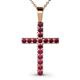 1 - Aja Ruby Cross Pendant 