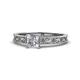 1 - Florie Classic 1.00 ct IGI Certified Lab Grown Diamond Princess Cut (5.50 mm) Solitaire Engagement Ring 