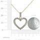 5 - Zylah Lab Grown Diamond Heart Pendant 