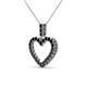 3 - Zylah Black Diamond Heart Pendant 