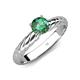 4 - Eudora Classic 6.00 mm Round Lab Created Alexandrite Solitaire Engagement Ring 