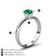 5 - Eudora Classic 6.00 mm Round Emerald Solitaire Engagement Ring 