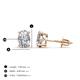 4 - Alina 1.60 ctw Oval Cut GIA Certified Diamond (7x5mm) Solitaire Stud Earrings 