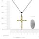 5 - Aja Yellow Sapphire and Diamond Cross Pendant 