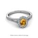 2 - Raisa Desire Oval Shape Citrine and Round Diamond Halo Engagement Ring 