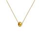 2 - Merilyn 4.00 mm Round Citrine Bezel Set Solitaire Pendant 