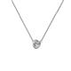 2 - Merilyn 4.00 mm Round Diamond Bezel Set Solitaire Pendant 