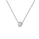 2 - Merilyn 4.00 mm Round White Sapphire Bezel Set Solitaire Pendant 