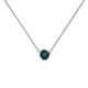 1 - Merilyn 4.00 mm Round London Blue Topaz Bezel Set Solitaire Pendant 
