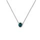 2 - Merilyn 4.00 mm Round London Blue Topaz Bezel Set Solitaire Pendant 
