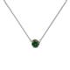 1 - Merilyn 4.00 mm Round Lab Created Alexandrite Bezel Set Solitaire Pendant 