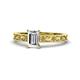 1 - Florie Classic 1.00 ct IGI Certified Lab Grown Diamond Emerald Cut (7x5 mm) Solitaire Engagement Ring 