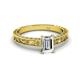 2 - Florie Classic GIA Certified 7x5 mm Emerald Cut Diamond Solitaire Engagement Ring 