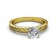 3 - Maren Classic GIA Certified 6.50 mm Round Diamond Solitaire Engagement Ring 