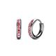 1 - Cianna Petite Pink Tourmaline Hoop Earrings 