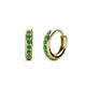 1 - Cianna Petite Emerald Hoop Earrings 