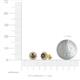 3 - Ayana Round Smoky Quartz and Diamond Halo Stud Earrings 