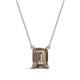 1 - Athena 2.25 ct Smoky Quartz Emerald Shape (9x7 mm) Solitaire Pendant Necklace 