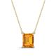 1 - Athena 2.00 ct Citrine Emerald Shape (9x7 mm) Solitaire Pendant Necklace 