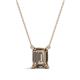 1 - Athena 2.25 ct Smoky Quartz Emerald Shape (9x7 mm) Solitaire Pendant Necklace 