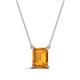1 - Athena 2.00 ct Citrine Emerald Shape (9x7 mm) Solitaire Pendant Necklace 