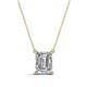 1 - Athena 1.80 ct Moissanite Emerald Shape (9x7 mm) Solitaire Pendant Necklace 