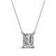 1 - Athena 1.80 ct Moissanite Emerald Shape (9x7 mm) Solitaire Pendant Necklace 