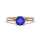 1 - Elodie 6.50 mm Round Tanzanite Solitaire Engagement Ring 