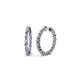 1 - Estella Tanzanite and Diamond Hoop Earrings 