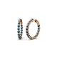 1 - Estella Blue Topaz Hoop Earrings 