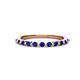 1 - Venice 2.00 mm Round Blue Sapphire 11 Stone Wedding Band 