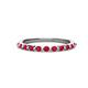 1 - Venice 2.00 mm Round Ruby 11 Stone Wedding Band 