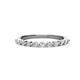 1 - Venice 2.00 mm Round Diamond 11 Stone Wedding Band 