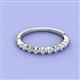 2 - Venice 2.00 mm Round Diamond 11 Stone Wedding Band 
