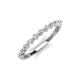 3 - Venice 2.00 mm Round Diamond 11 Stone Wedding Band 
