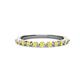 1 - Venice 2.00 mm Round Yellow Sapphire 11 Stone Wedding Band 