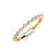 3 - Venice 2.00 mm Round Lab Grown Diamond 11 Stone Wedding Band 