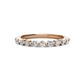 1 - Venice 2.50 mm Round Diamond 11 Stone Wedding Band 