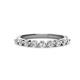 1 - Venice 2.70 mm Round Lab Grown Diamond 9 Stone Wedding Band 