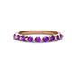 1 - Venice 2.70 mm Round Amethyst 9 Stone Wedding Band 