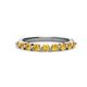 1 - Venice 2.70 mm Round Citrine 9 Stone Wedding Band 
