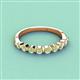 2 - Venice 2.70 mm Round Peridot 9 Stone Wedding Band 