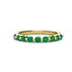 1 - Venice 2.70 mm Round Emerald 9 Stone Wedding Band 