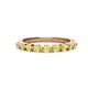 1 - Venice 2.70 mm Round Yellow Sapphire 9 Stone Wedding Band 