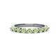 1 - Venice 2.70 mm Round Peridot 9 Stone Wedding Band 