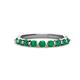 1 - Venice 2.70 mm Round Emerald 9 Stone Wedding Band 